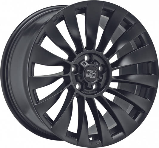 MSW 37 T matt black 9.5x20 ET45 - LK5/114.3 ML64.12
