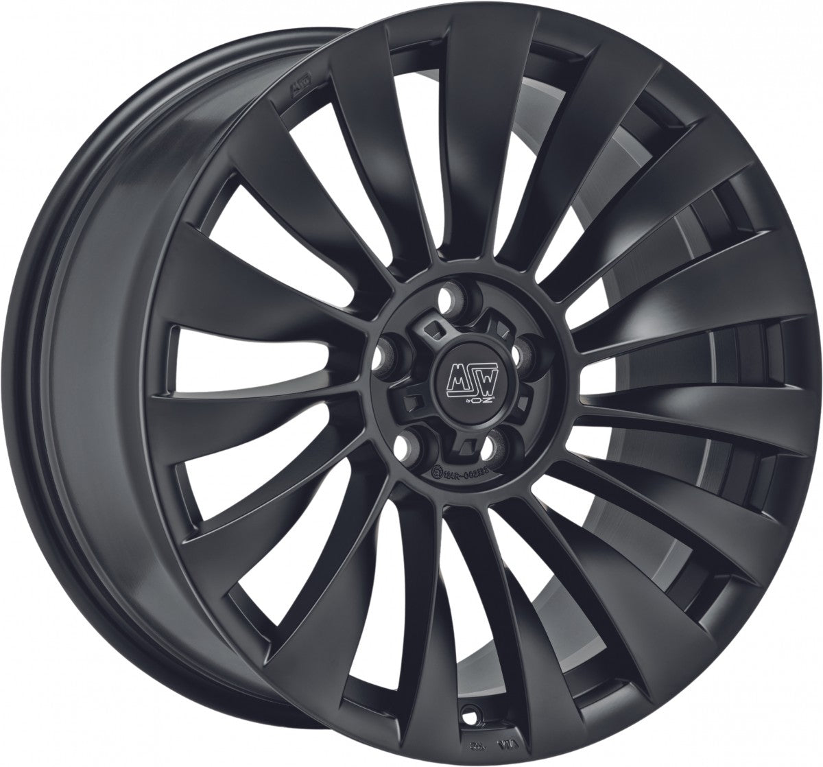 MSW 37 T matt black 9.5x20 ET45 - LK5/114.3 ML64.12