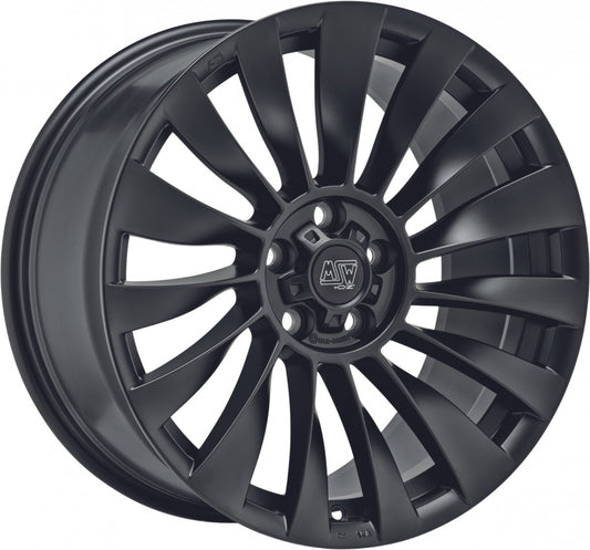 MSW 37 T matt black 9.5x20 ET45 - LK5/114.3 ML64.12