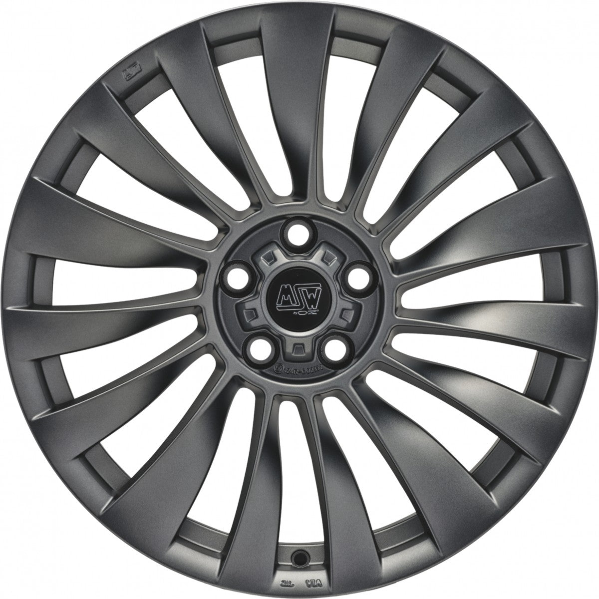 MSW 37 T matt dark graphite 9.5x20 ET45 - LK5/114.3 ML64.12