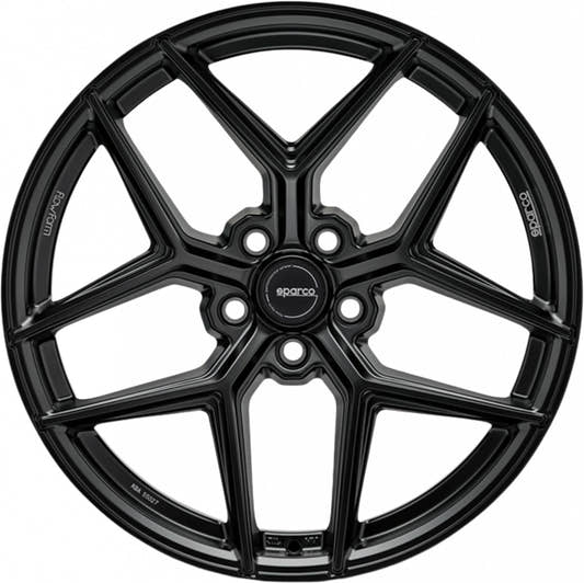 Sparco FF3 matt black Alufelge 9x18 Zoll ET48 LK 5x100 ML63.3 – Bild 2