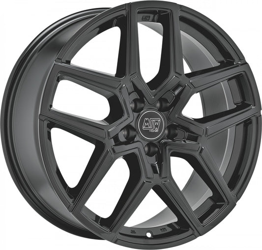 MSW 52 gloss black 8.5x20 ET47 - LK5/120 ML72.56