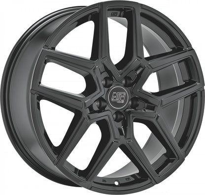 MSW 52 gloss black 8.5x20 ET41.5 - LK5/120 ML72.56