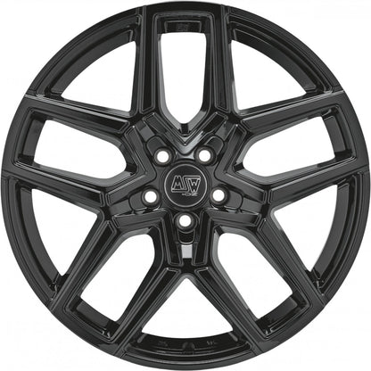 MSW 52 gloss black 8.5x20 ET41.5 - LK5/120 ML72.56