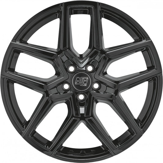 MSW 52 gloss black 8.5x20 ET41.5 - LK5/120 ML72.56