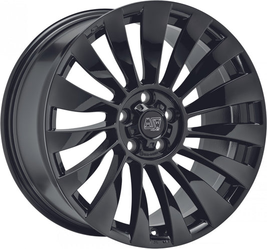 MSW 37 T gloss black 8.5x19 ET35 - LK5/114.3 ML64.12