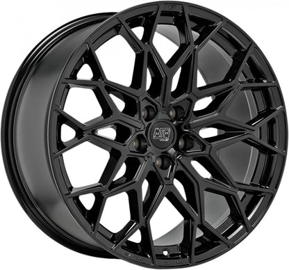 MSW 51 gloss black 11.5x22 ET22 - LK5/130 ML71.56
