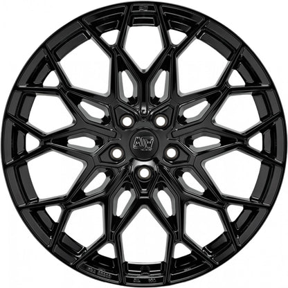 MSW 51 gloss black 11.5x22 ET22 - LK5/130 ML71.56