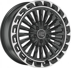 MSW 32 gloss black diamond lip Alufelge 8x19 Zoll ET41 LK 5x112 ML66.46