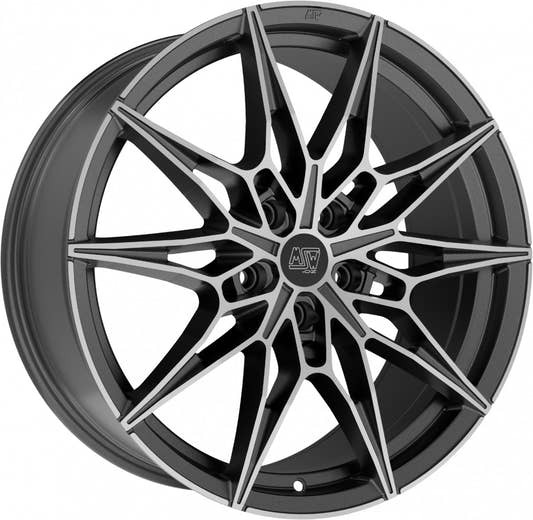 MSW 75 gun metal poliert 8x20 ET35 - LK5/120 ML72.56