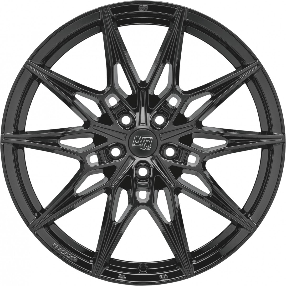 MSW 75 gloss black 8x20 ET50 - LK5/112 ML73.1