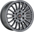 OZ Rally Desert TGR-WRT matt graphite Alufelge 8x18 Zoll ET50 LK 6x139.7 ML95.1