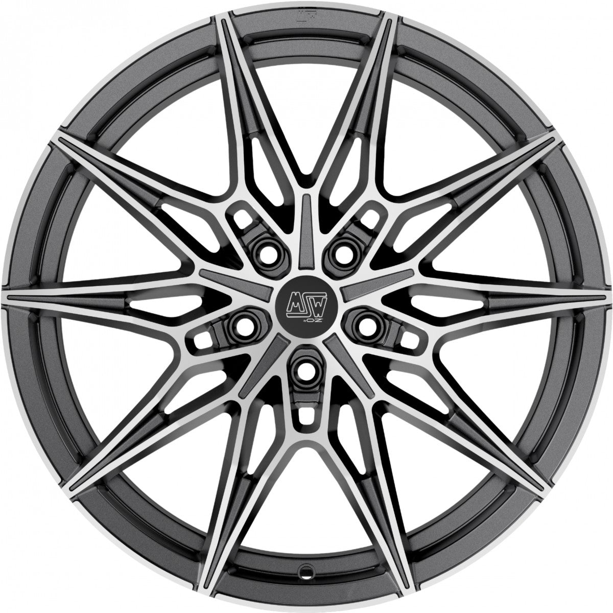 MSW 75 gun metal poliert 8x19 ET29 - LK5/120 ML72.56