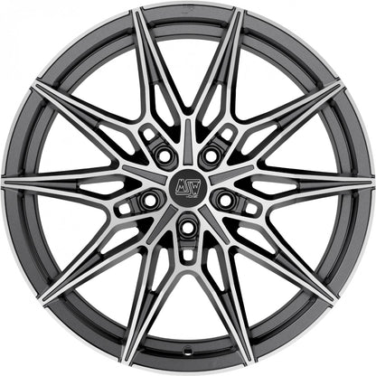 MSW 75 gun metal poliert 8x19 ET29 - LK5/120 ML72.56