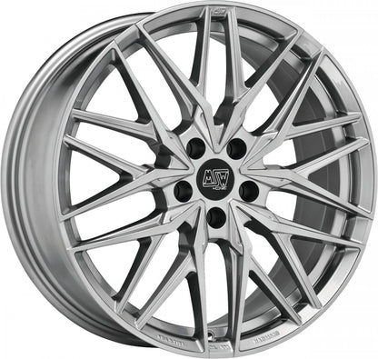 MSW 50 hyper silver Alufelge 8x18 Zoll ET48 LK 5x112 ML73.1