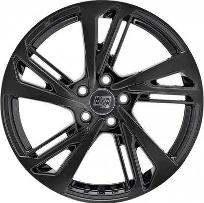 MSW 60 gloss black 7x17 ET47.5 - LK5/108 ML63.4