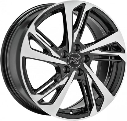 MSW 60 gloss black full polished 7x17 ET40 - LK5/110 ML65.06