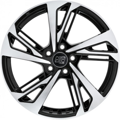 MSW 60 gloss black full polished 7x17 ET40 - LK5/110 ML65.06