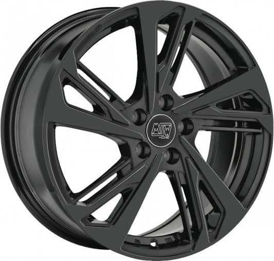 MSW 60 gloss black Alufelge 7x17 Zoll ET40 LK 5x112 ML57.06