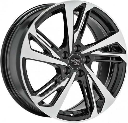 MSW 60 gloss black full polished 8x18 ET48 - LK5/108 ML65.06