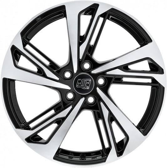 MSW 60 gloss black full polished 8x18 ET48 - LK5/108 ML65.06