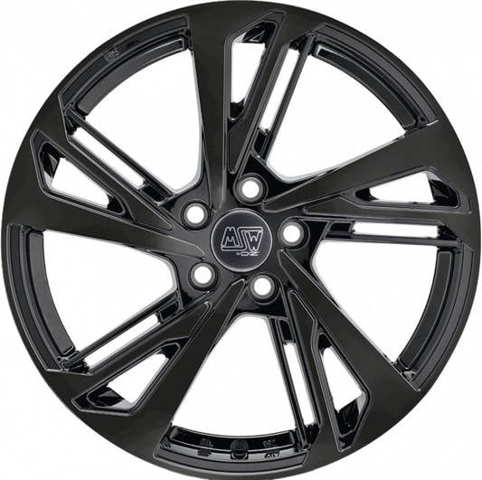 MSW 60 gloss black Alufelge 8x18 Zoll ET48 LK 5x108 ML65.06