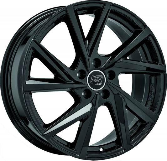 MSW 80/5 gloss black 7x16 ET50 - LK5/108 ML63.4