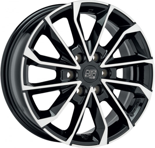 MSW 42 Van gloss black full polished 6.5x17 ET50 - LK6/120 ML74.56