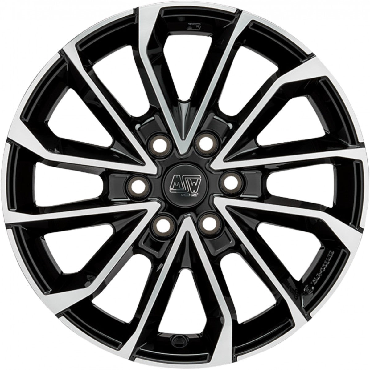 MSW 42 Van gloss black full polished 6.5x17 ET50 - LK6/120 ML74.56