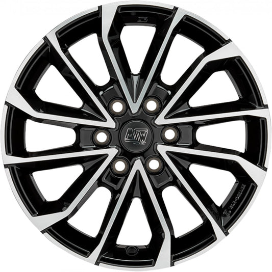 MSW 42 Van gloss black full polished 6.5x17 ET50 - LK6/120 ML74.56