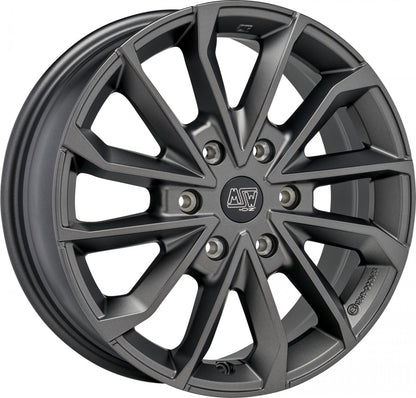 MSW 42 Van matt dark grey 6.5x17 ET50 - LK6/120 ML74.56