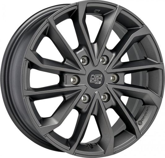 MSW 42 Van matt dark grey 6.5x17 ET50 - LK6/120 ML74.56