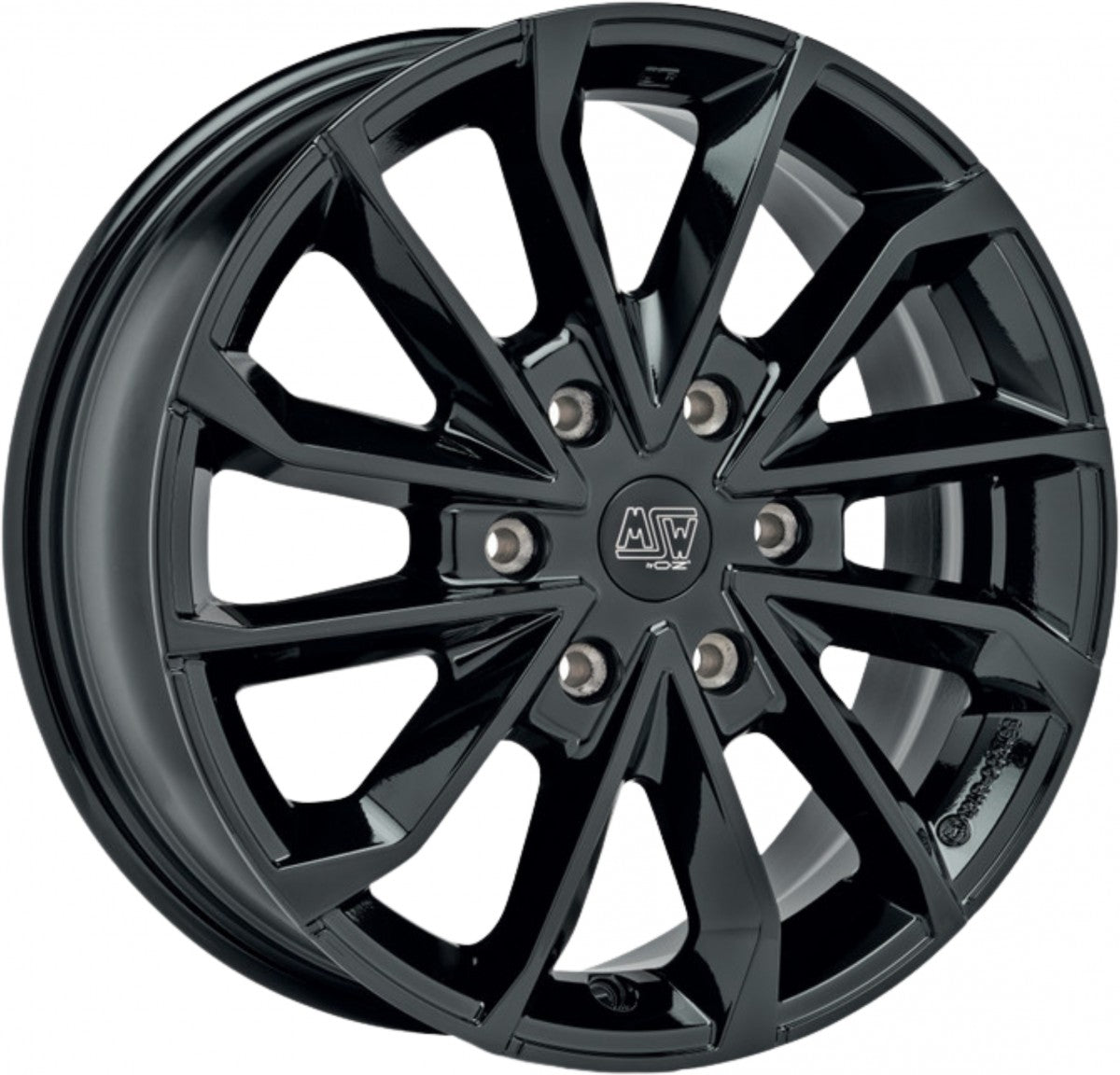 MSW 42 Van gloss black 6.5x17 ET54 - LK6/130 ML84.1