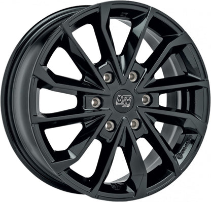 MSW 42 Van gloss black 6.5x17 ET54 - LK6/130 ML84.1