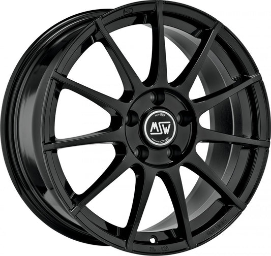 MSW 85 gloss black 8.5x19 ET40 - LK5/112 ML66.56