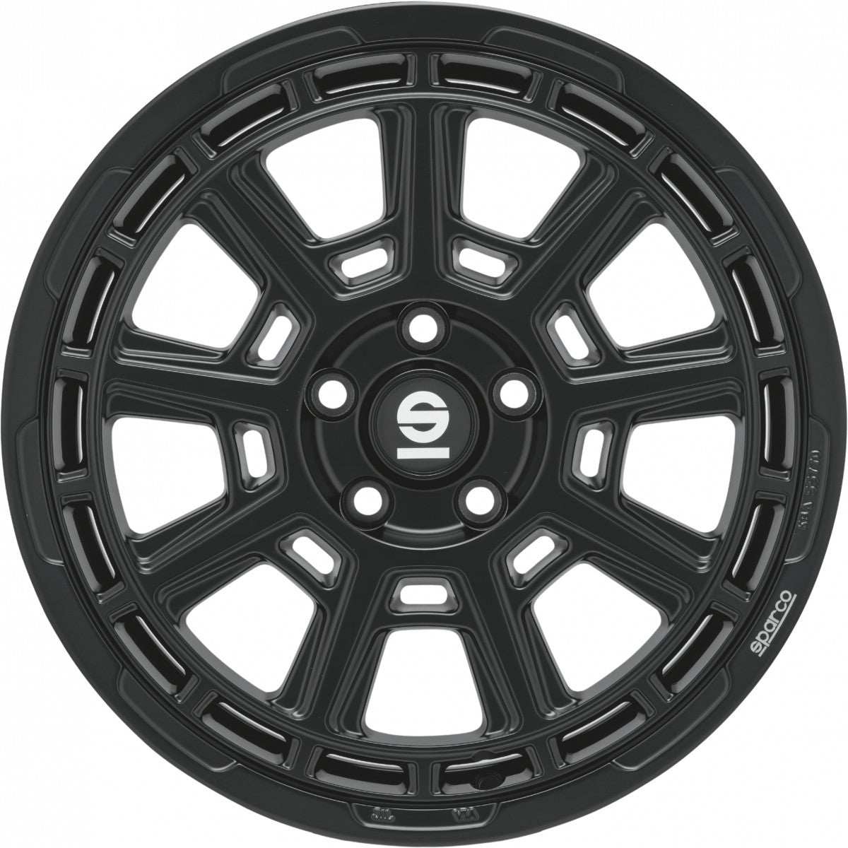 Sparco Sterrato matt black Alufelge 8x17 Zoll ET35 LK 5x114.3 ML73.1 – Bild 2