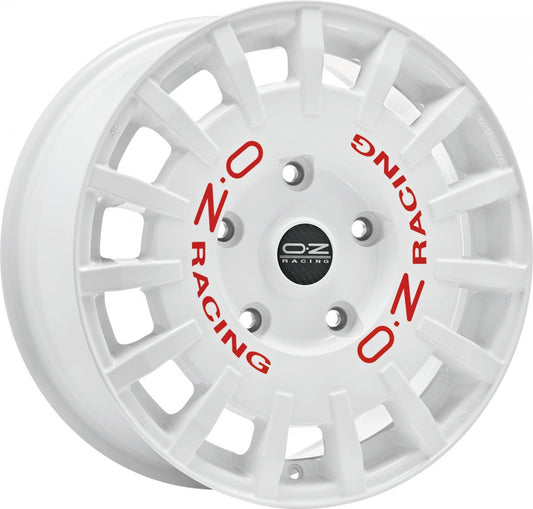 OZ Rally Racing white 8x18 ET35 - LK5/114.3 ML75