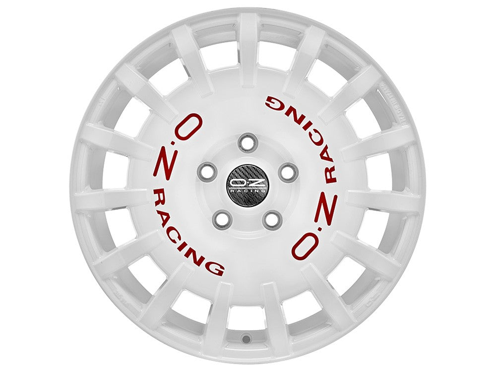 OZ Rally Racing white 8x18 ET35 - LK5/114.3 ML75