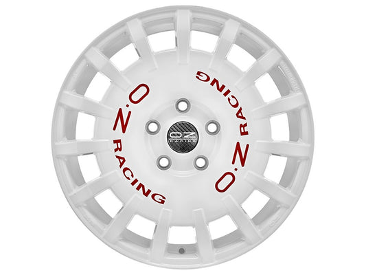 OZ Rally Racing white 8x18 ET35 - LK5/114.3 ML75