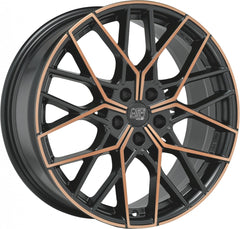 MSW 74 matt black copper full polished Alufelge 8.5x20 Zoll ET40 LK 5x112 ML73.1