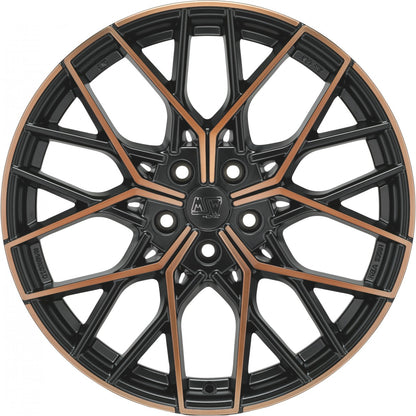 MSW 74 matt black copper full polished Alufelge 8.5x20 Zoll ET40 LK 5x112 ML73.1 – Bild 2