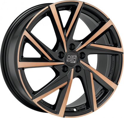 MSW 80/5 matt black copper full polished 8x18 ET40 - LK5/112 ML57.06
