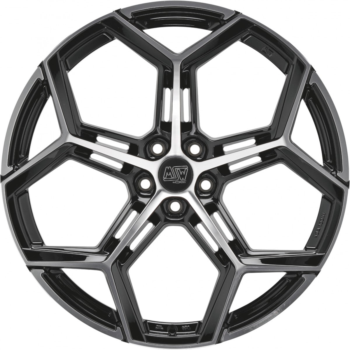 MSW 53 gloss black full polished Alufelge 9x20 Zoll ET31 LK 5x112 ML73.1 – Bild 2