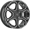 MSW 83 gloss black full polished Alufelge 7.5x18 Zoll ET35 LK 5x112 ML73.1