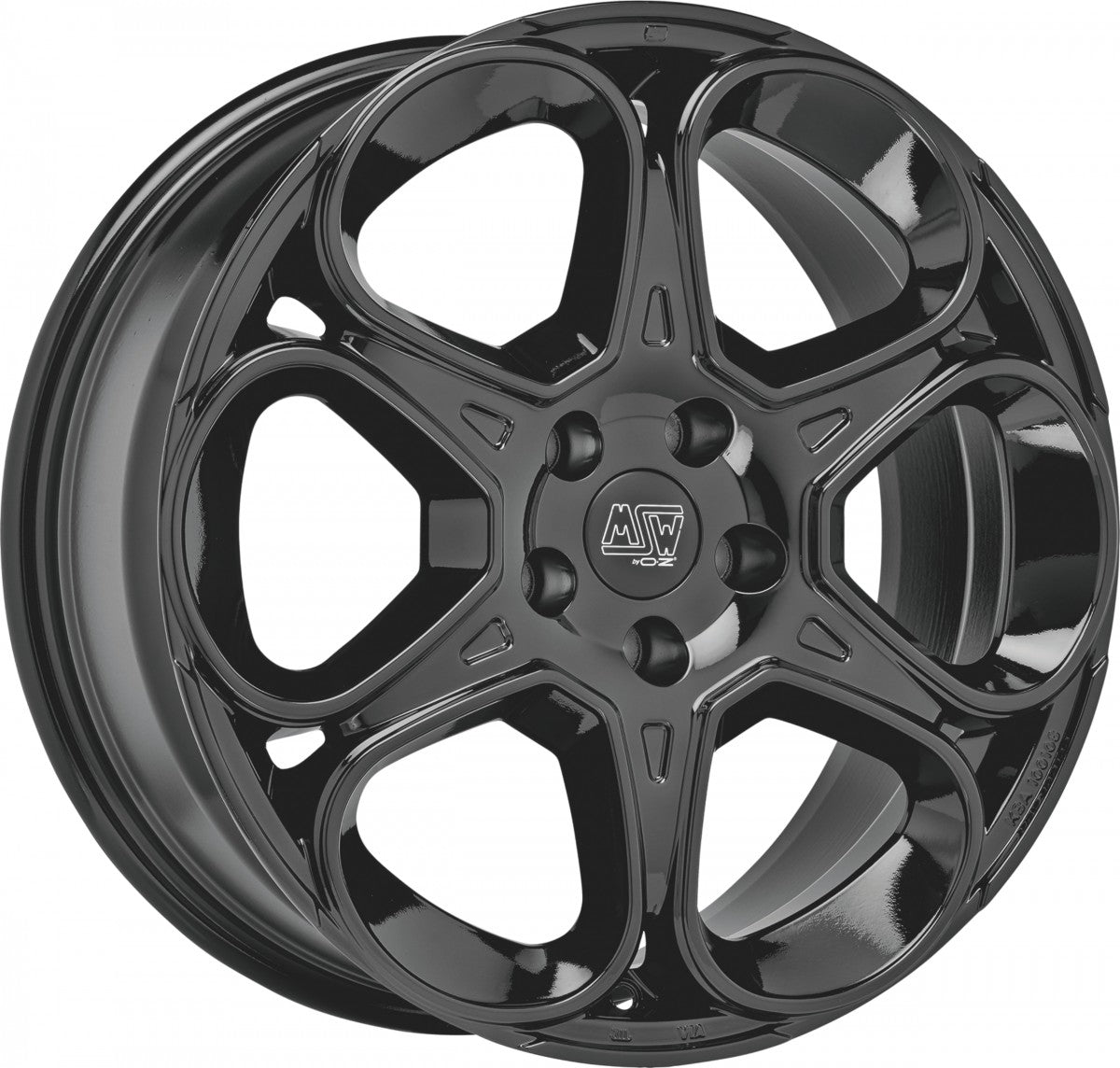 MSW 83 gloss black Alufelge 7x17 Zoll ET35 LK 5x110 ML65.06