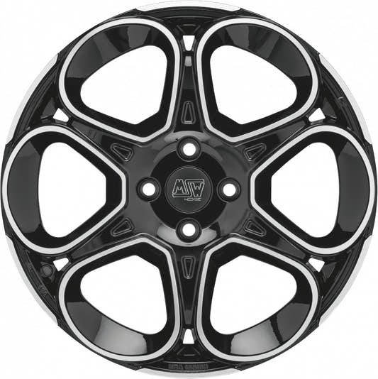 MSW 83 gloss black full polished Alufelge 7.5x18 Zoll ET45 LK 5x114.3 ML73.1 – Bild 2