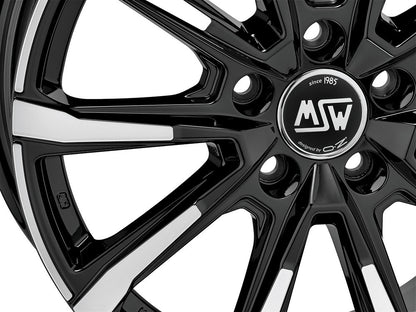 MSW 79 gloss black full polished 7x18 ET50 - LK5/114.3 ML60.1