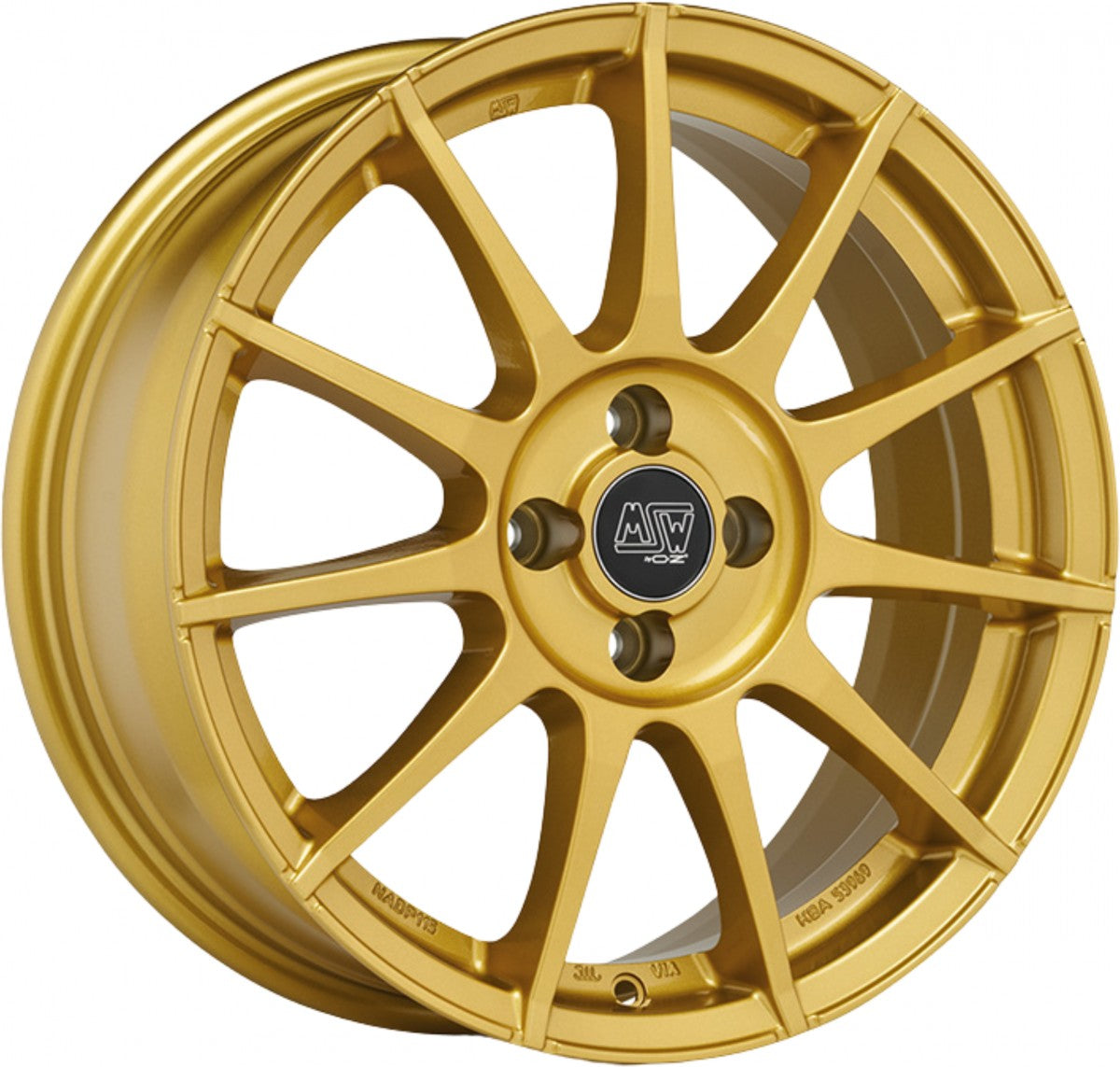 MSW 85 gold 7x17 ET30 - LK4/98 ML58.06