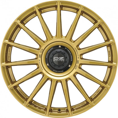 OZ Superturismo Evoluzione race gold + black lettering 8x18 ET45 - LK5/112 ML66.7