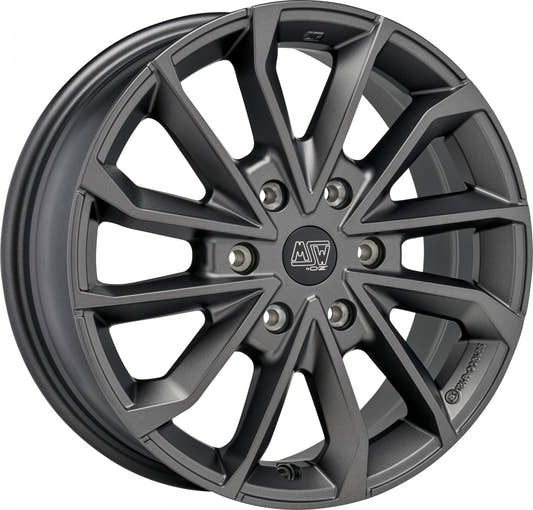 MSW 42 Van matt dark grey 7.5x19 ET52.5 - LK6/120 ML74.56